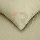 3 Pcs Ultrasonic Bedspread - Beige (004)